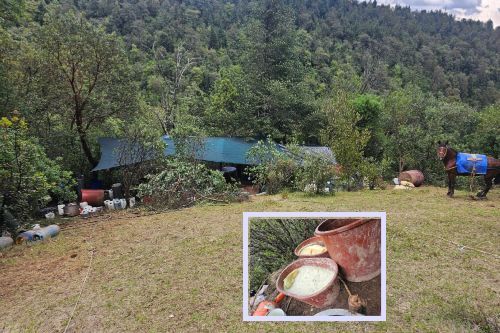 Localizan narcolaboratorio clandestino en Otzolotepec